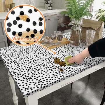 Jeweluck Peel and Stick Polka Dot Wallpaper for Home Decor