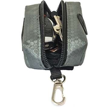 Friends Forever Dog Poop Bag Holder for Leash with Waste Bag Dispenser, Small Zipper Pouch with Dog Leash Attachment