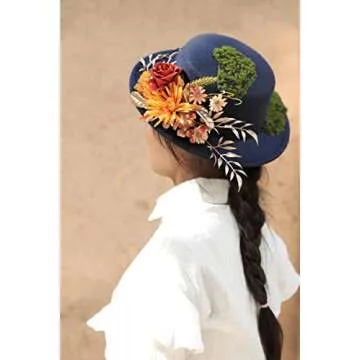 Serra Flora Artificial Flowers Combo Box Set Faux Flowers Bulk Flower Leaf with Stems for DIY Wedding Bouquets Centerpieces Baby Shower Party Home Decorations