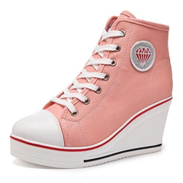 Padgene Women's Platform Chunky Sneakers Fashion Height Increase Lace Up Walking Dad Sneakers Casual...