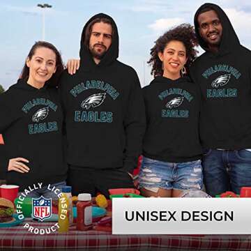 Team Fan Apparel NFL Adult Gameday Hooded Sweatshirt - Poly Fleece Cotton Blend - Stay Warm and Repr...