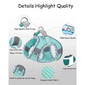 Petank Dog Harness for Small Medium Dogs No Pull