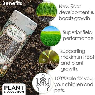 Mycorrhizal Fungi Plus Starter Fertilizer for Plants, Plant Success Organics, Root Stimulator, Treats 30 Plants, Ultra Concentrated Mycorrhizae for Tree, Rose and Flower Care