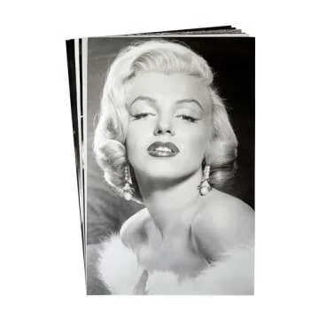 6 Pack Marilyn Monroe Poster Set, 11x17 Inch Black and White Pictures for Wall Art and Decor