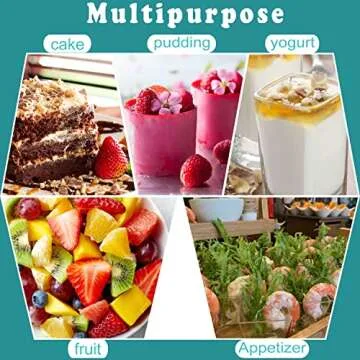 Stylish Dessert Cups with Lids & Spoons for Events