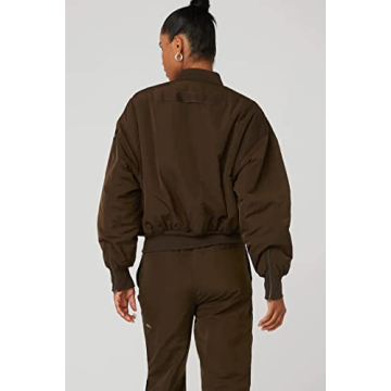 Stylish Alo Yoga Faux Fur Bomber Jacket for Women