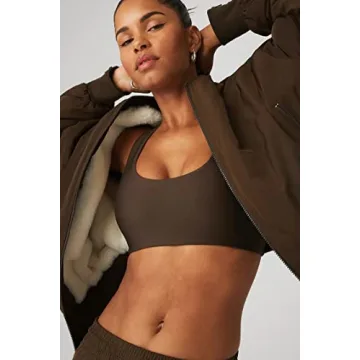 Stylish Alo Yoga Faux Fur Bomber Jacket for Women