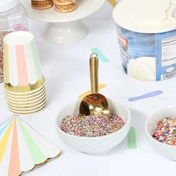 Rainbow Nonpareils Sprinkles - 2.7 Pounds - Big Bulk Rainbow Sprinkles - Bulk Ice Cream Sprinkles - Rainbow Non Pareil Sprinkles for Cake Decorating, Cookies, Cupcakes