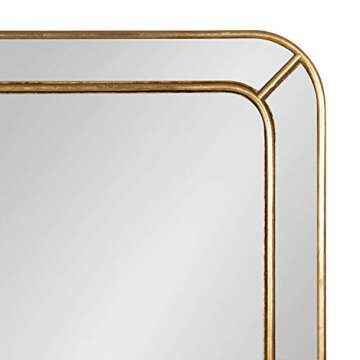 Kate and Laurel Lamson 20x30 Gold Wall Mirror