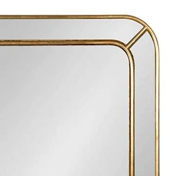 Kate and Laurel Lamson 20x30 Gold Wall Mirror