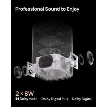 XGIMI MoGo 2 Portable Projector, Mini Projector with Wifi and Bluetooth, 400 ISO Lumens Movie Projector, Android TV 11.0, 2X8W Speakers, Auto Focus, Object Avoidance, and Screen Adaption