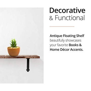 NACH Victorian Antique Black Shelf Brackets - Heavy Duty