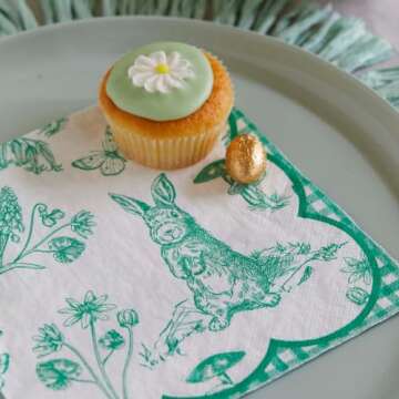 Talking Tables Easter Paper Napkins - Decorative Eco-Friendly Serviettes for Parties