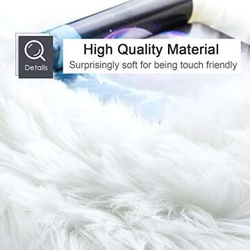 junovo Luxury Fluffy Area Rugs for Home Decor