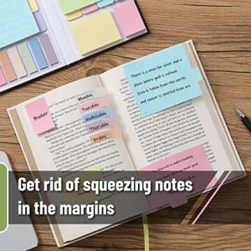 Mr. Pen- Sticky Note Set, 410 Pack, Pastel Colors, Sticky Notes Tabs, Divider Sticky Notes, Office Supplies, Planner Sticky Note Dividers Tabs, Book Notes, Bible Sticky Notes
