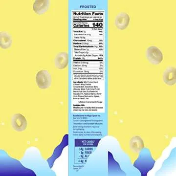 Magic Spoon Cereal, Frosted 4-Pack of Cereal and Spoon - Keto & Low Carb Lifestyles, Gluten & Grain Free, High Protein, 0g Sugar