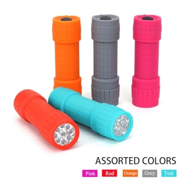 FASTPRO 10-Pack 9-LED Mini Flashlights Bright Compact