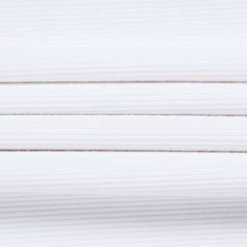 Roselux Women V Neck Ribbed Tight Tshirt Short Sleeve Shirt Fitted Basic Henley Knit Top Tee White S