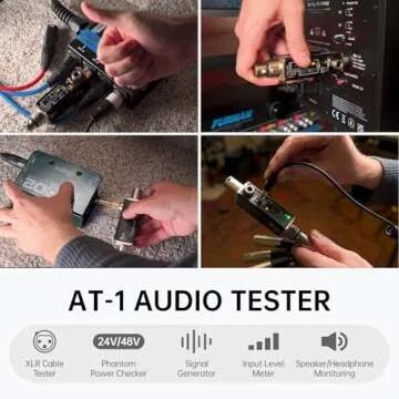Xvive AT-1 Portable Audio Tester: Signal Generator, Phantom Power Checker & More