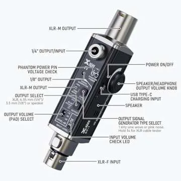 Xvive AT-1 Portable Audio Tester with Signal Generator and More