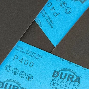 Dura-Gold Premium 400 Grit Sandpaper Sheets for All Projects
