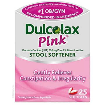 Dulcolax Pink Stool Softener Gentle Relief for Constipation