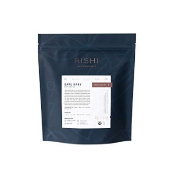 Rishi Tea Earl Grey Tea - Organic Black Tea with Bergamot Oil - 16 Oz, Over 50 Servings