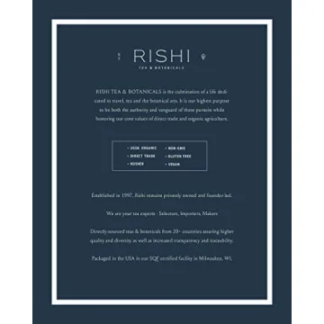 Rishi Earl Grey Tea Organic Black Tea with Bergamot Oil 16oz