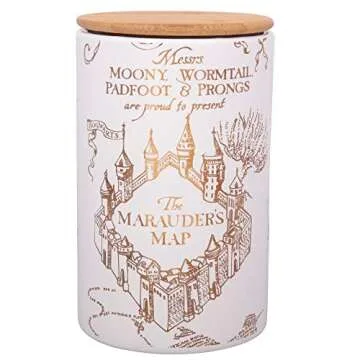 Harry Potter Marauder's Map Porcelain Canister Set