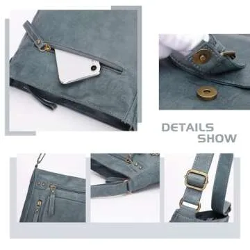 KL928 Stylish Multi Pocket Crossbody Bag for Women