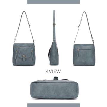 KL928 Stylish Multi Pocket Crossbody Bag for Women