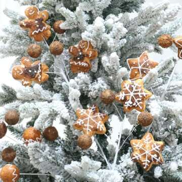 RoseCraft 4PCS Baking Christmas Decorations for Festive Cheer