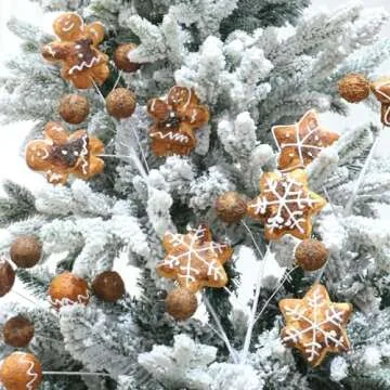 RoseCraft 4PCS Baking Christmas Decorations for Festive Cheer