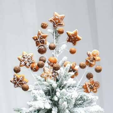 RoseCraft 4PCS Baking Christmas Decorations for Festive Cheer