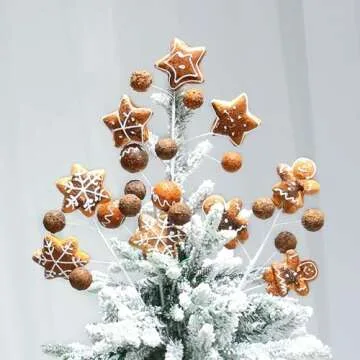 RoseCraft 4PCS Baking Christmas Decorations for Festive Cheer