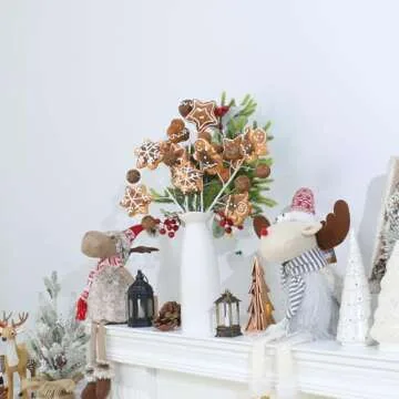 RoseCraft 4PCS Baking Christmas Decorations for Festive Cheer