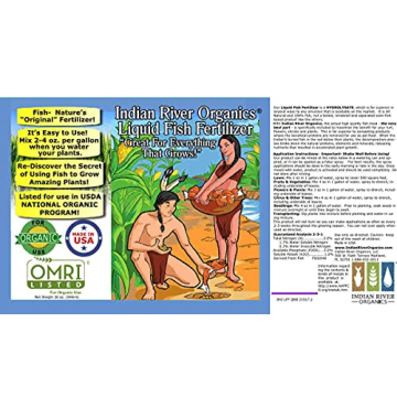 Organic Fish Fertilizer for Thriving Gardens - 1 Quart