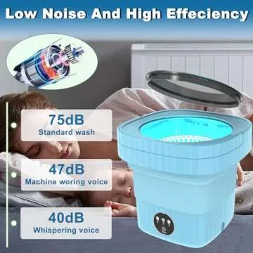 Portable Mini Foldable Washing Machine for Travel Use