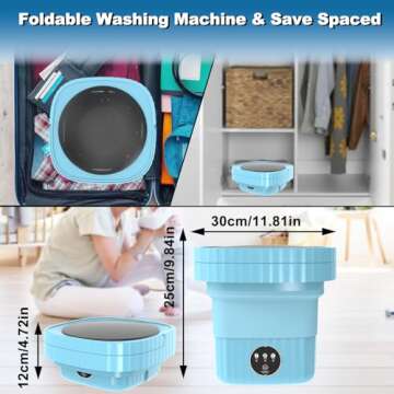 Portable Mini Foldable Washing Machine for Travel Use