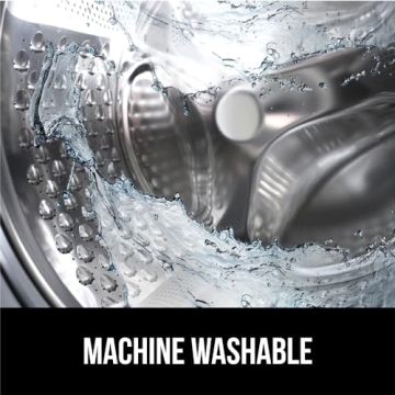 GORILLA GRIP Patented Bath Tub Shower Mat, 35x16 Washable Bathtub Floor Mats, Suction Cups and Drain Holes to Keep Tubs Clean, White