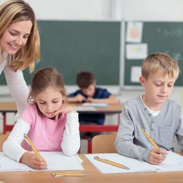 Outus Bamboo Retractable Ballpoint Pen Set for Writers