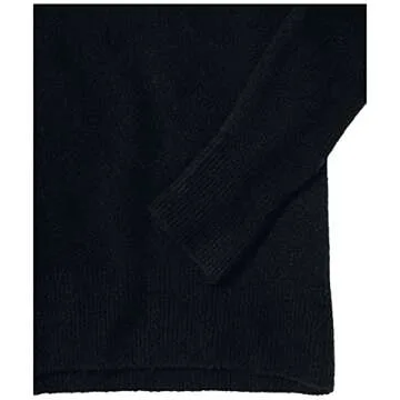 Lark & Ro Women's Boucle Mock Neck Oversized Sweater