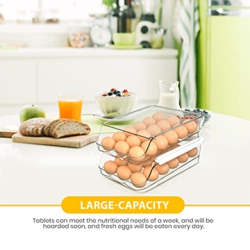 Utopia Kitchen Rolling Egg Container for Refrigerator