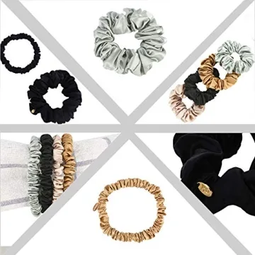 Miwen Silk Scrunchies - Soft, Stylish & Damage-Free Hair Ties