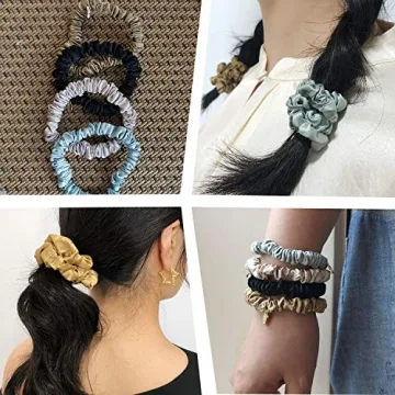 Miwen Silk Scrunchies - Soft, Stylish & Damage-Free Hair Ties
