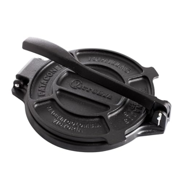 Victoria Cast Iron Tortilla and Roti Maker - 6.5 Inches, Black, Made in Colombia
