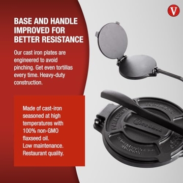 Victoria Cast Iron Tortilla Maker - 6.5 Inches