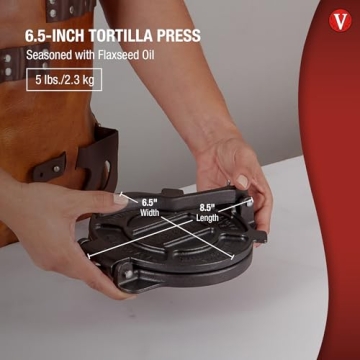 Victoria Cast Iron Tortilla Maker - 6.5 Inches