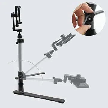 LimoStudio Adjustable Smartphone Holder Stand - 17 Inch Height