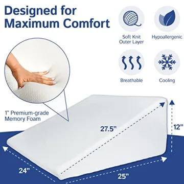 Ebung Wedge Pillow for Snoring Relief and Comfort